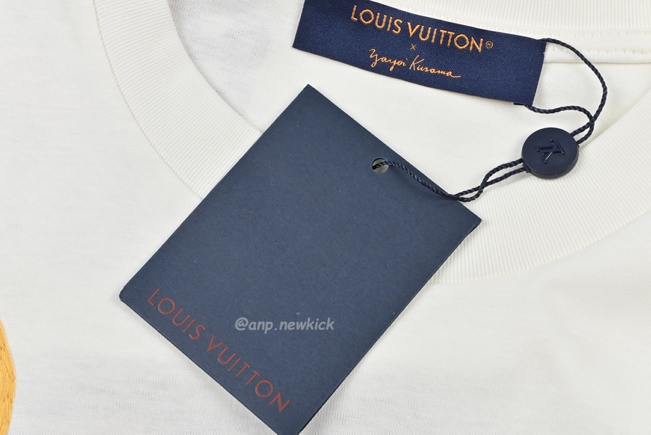 Louis Vuitton Sun Fish Barb Embroidered Couple Short Sleeved T Shirt (2) - newkick.vip